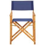 Chaises de metteur en scène lot de 2 Bois massif d'acacia bleu – Image 2
