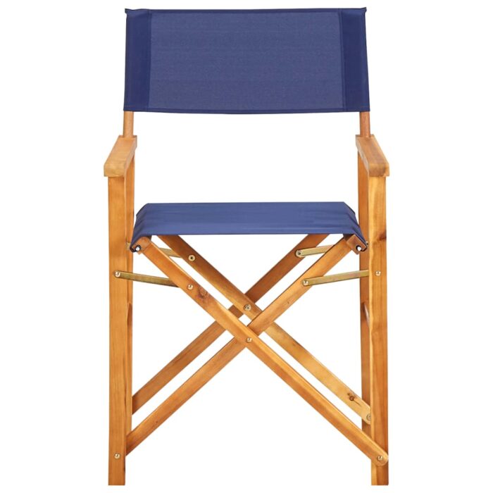 Chaises de metteur en scène lot de 2 Bois massif d'acacia bleu – Image 2