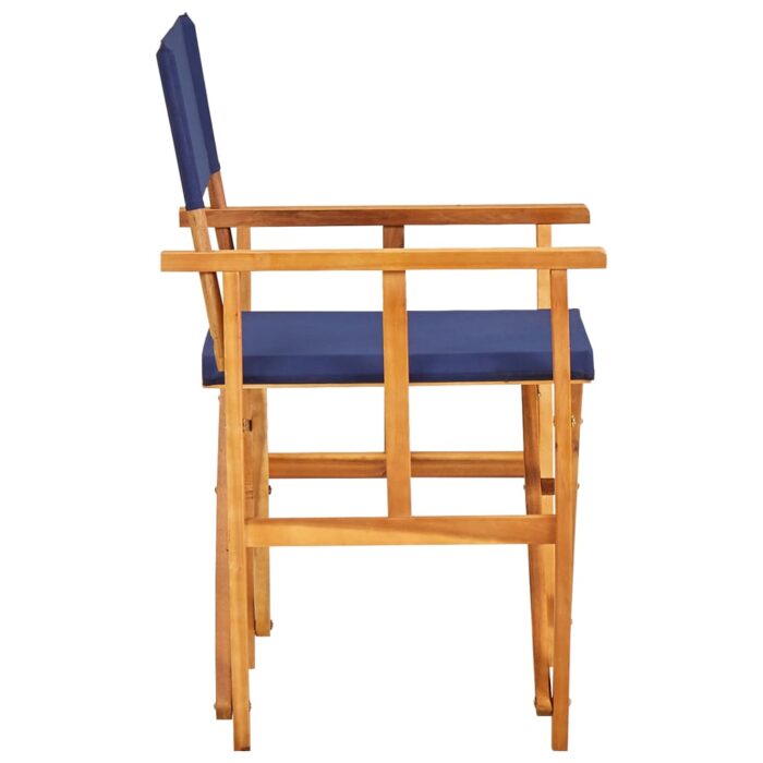 Chaises de metteur en scène lot de 2 Bois massif d'acacia bleu – Image 3