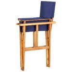 Chaises de metteur en scène lot de 2 Bois massif d'acacia bleu – Image 5