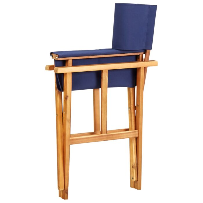 Chaises de metteur en scène lot de 2 Bois massif d'acacia bleu – Image 5