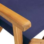 Chaises de metteur en scène lot de 2 Bois massif d'acacia bleu – Image 6