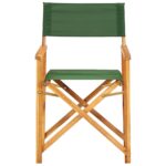 Chaises de metteur en scène lot de 2 bois massif d'acacia vert – Image 2