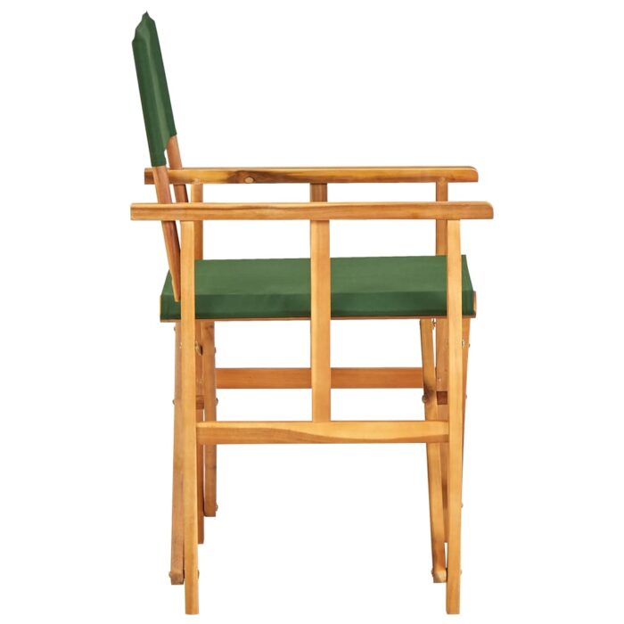 Chaises de metteur en scène lot de 2 bois massif d'acacia vert – Image 3