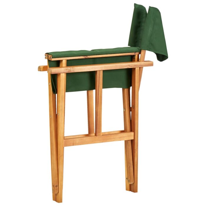 Chaises de metteur en scène lot de 2 bois massif d'acacia vert – Image 5