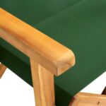 Chaises de metteur en scène lot de 2 bois massif d'acacia vert – Image 7