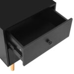 Tables de chevet 2 pcs Noir 40 x 30 x 50 cm Pin massif – Image 8