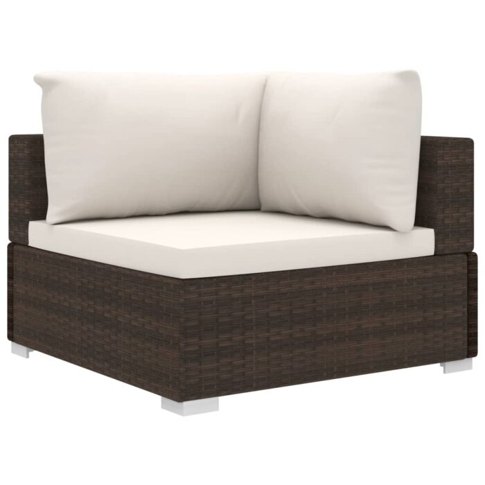 VXL8719883724966_g_en_hd_2.jpg Salon de jardin 4 pcs avec coussins Résine tressée Marron – Image 2