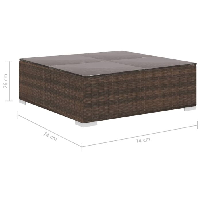 VXL8719883724966_g_en_hd_9.jpg Salon de jardin 4 pcs avec coussins Résine tressée Marron – Image 9
