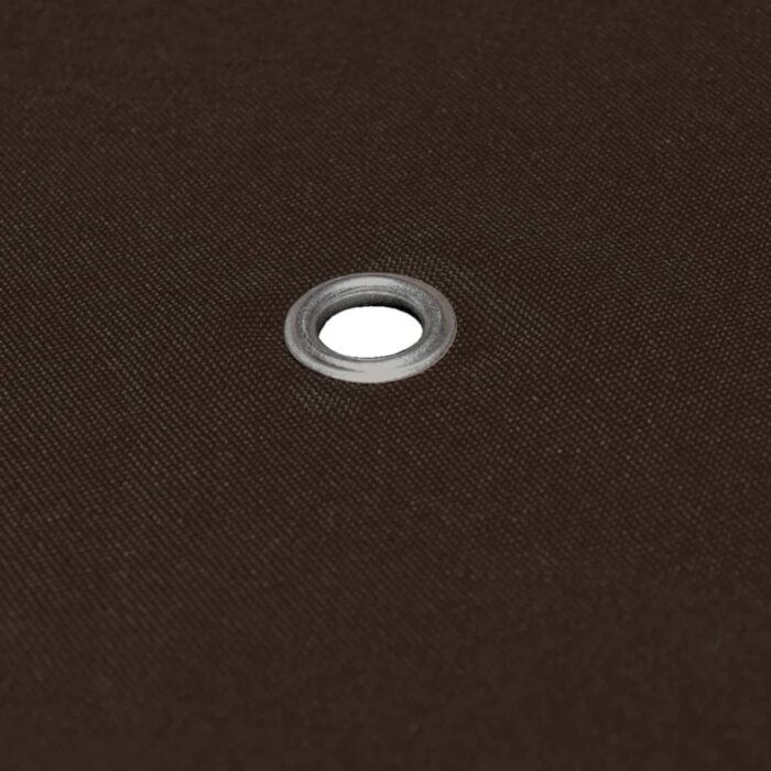 Toile supérieure double de belvédère 310 g/m² 3x3 m Marron – Image 2