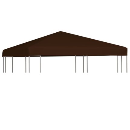 Toile supérieure de gazebo 310 g/m² 3x3 m Marron
