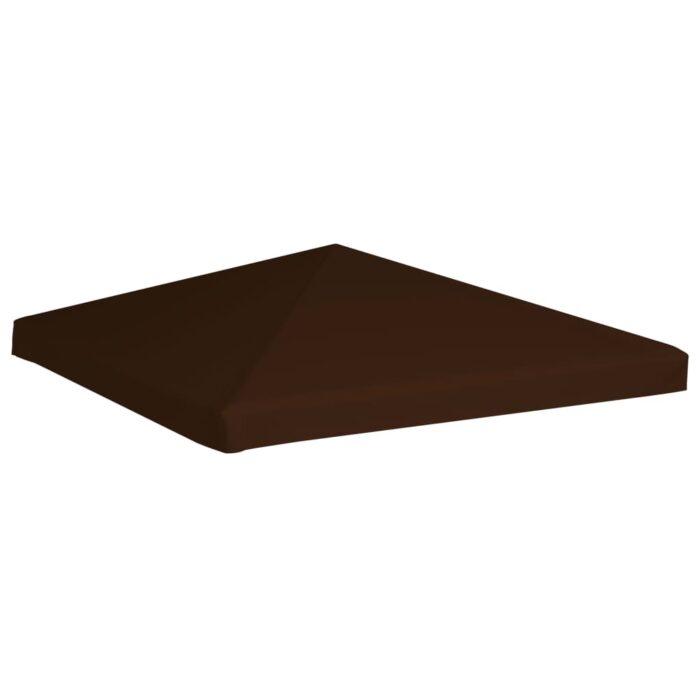 Toile supérieure de gazebo 310 g/m² 3x3 m Marron – Image 3
