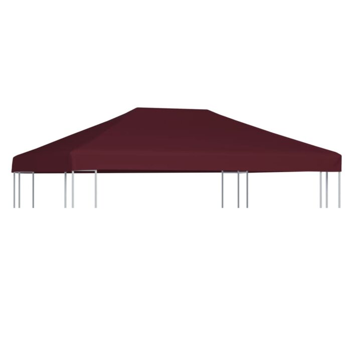 Toile supérieure de gazebo 310 g/m² 3x4 m Bordeaux – Image 1
