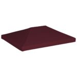 Toile supérieure de gazebo 310 g/m² 3x4 m Bordeaux – Image 3