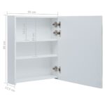 Armoire de salle de bain à miroir LED 50x13,5x60 cm – Image 6