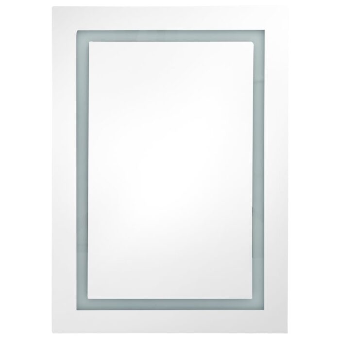 Armoire de salle de bain à miroir LED 50x13x70 cm – Image 3
