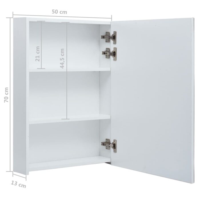 Armoire de salle de bain à miroir LED 50x13x70 cm – Image 6