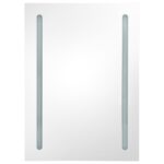 Armoire de salle de bain à miroir LED 50x13x70 cm – Image 2