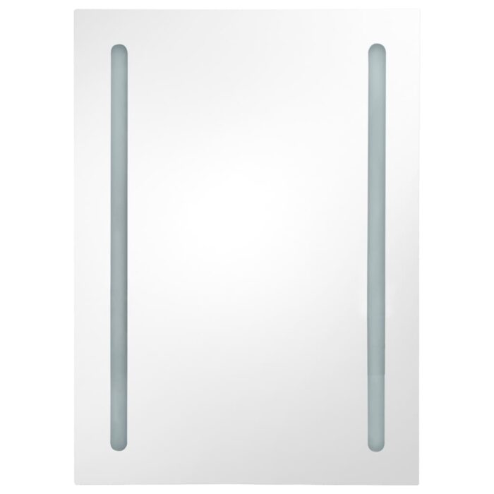 Armoire de salle de bain à miroir LED 50x13x70 cm – Image 2