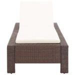 Transat avec coussin Marron Résine tressée – Image 3