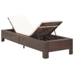 Transat avec coussin Marron Résine tressée – Image 4