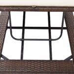 Transat avec coussin Marron Résine tressée – Image 7