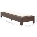 Transat avec coussin Marron Résine tressée – Image 8