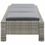 Transat avec coussin Gris Résine tressée – Image 3