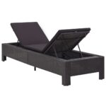 Transat avec coussin Noir Résine tressée – Image 4