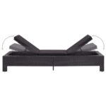 Transat avec coussin Noir Résine tressée – Image 5