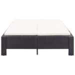 Transat à 2 places avec coussin Noir Résine tressée – Image 3