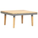 Table basse de jardin 60x60x31,5 cm Bois solide d'acacia