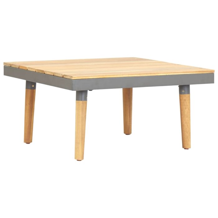Table basse de jardin 60x60x31,5 cm Bois solide d'acacia – Image 1
