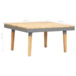 Table basse de jardin 60x60x31,5 cm Bois solide d'acacia – Image 4