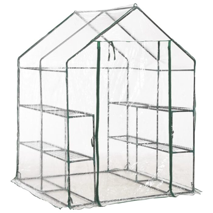Serre avec 8 étagères 143x143x195 cm – Image 2