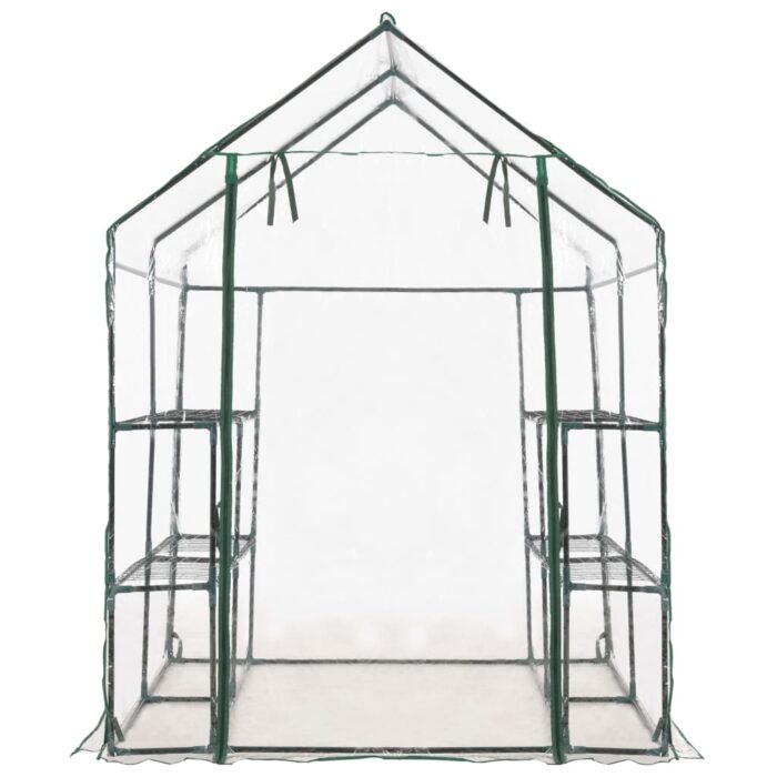 Serre avec 8 étagères 143x143x195 cm – Image 3