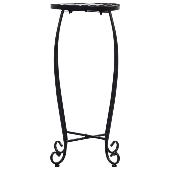 Tables mosaïque 3 pcs noir et blanc Céramique – Image 5