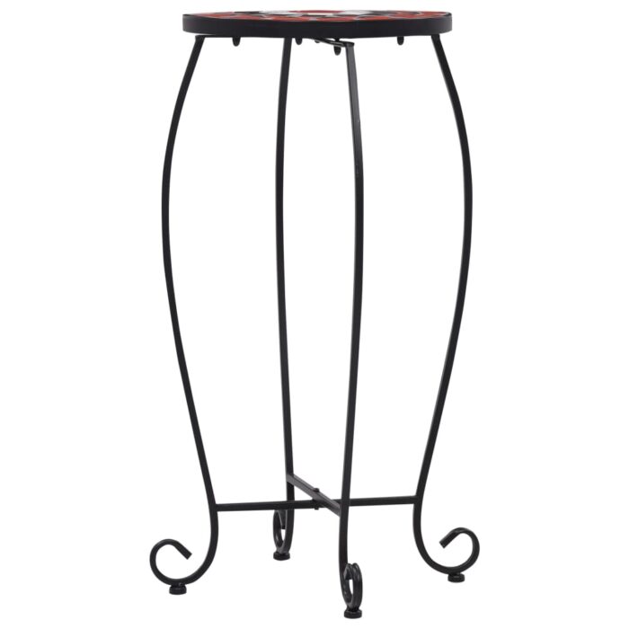 Tables mosaïque 3 pcs Terre cuite et blanc Céramique – Image 4