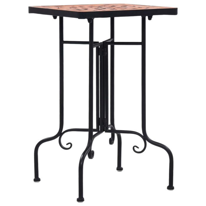Table de bistro mosaïque Terre cuite Céramique – Image 2
