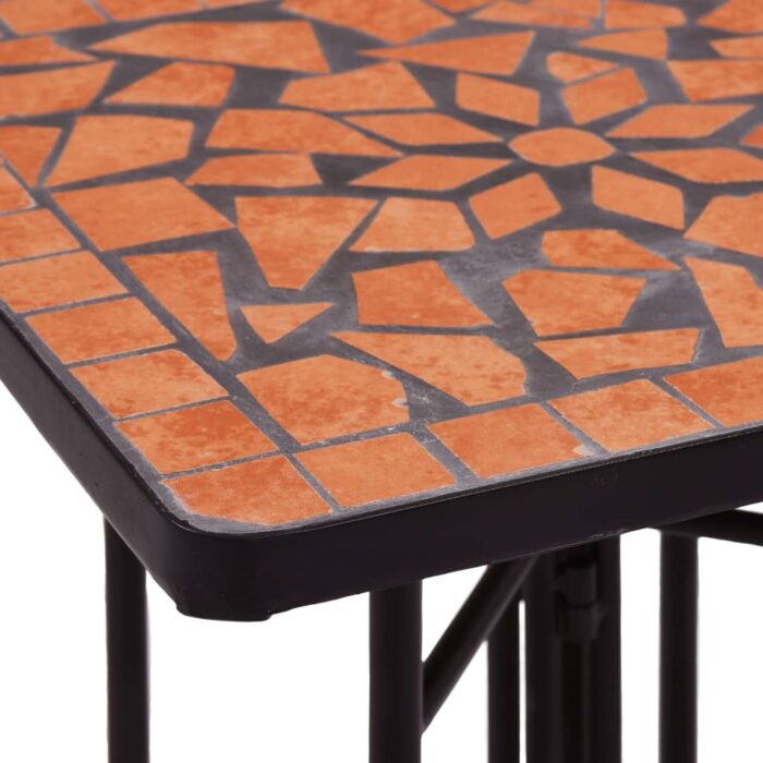 Table de bistro mosaïque Terre cuite Céramique – Image 5