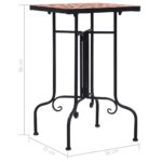 Table de bistro mosaïque Terre cuite Céramique – Image 6