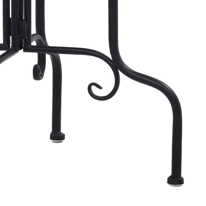 Table de bistro mosaïque bleu et blanc Céramique – Image 5