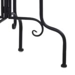 Table de bistro mosaïque Terre cuite et blanc Céramique – Image 5