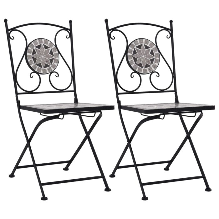 VXL8719883733661_a_en_hd_1.jpg Chaises de bistrot mosaïque 2 pcs Gris – Image 1