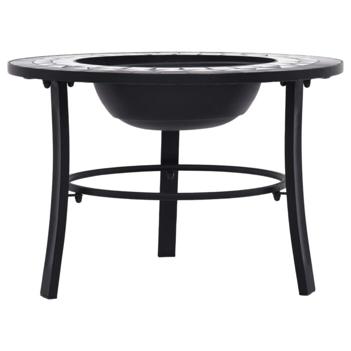 Foyer mosaïque Noir et blanc 68 cm Céramique – Image 3