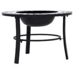 Foyer mosaïque Noir et blanc 68 cm Céramique – Image 4