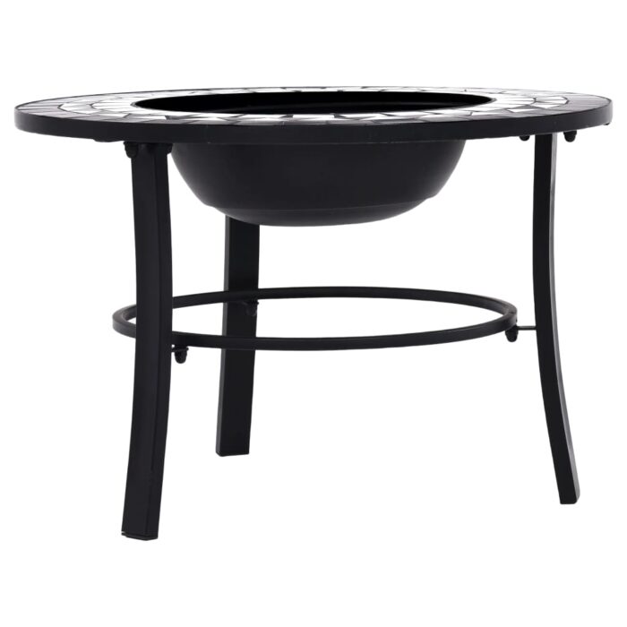 Foyer mosaïque Noir et blanc 68 cm Céramique – Image 4