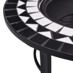 Foyer mosaïque Noir et blanc 68 cm Céramique – Image 6