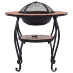 Table de foyer mosaïque Terre cuite 68 cm Céramique – Image 3