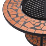 Table de foyer mosaïque Terre cuite 68 cm Céramique – Image 5